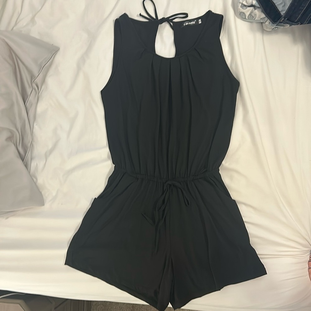 New without tags black romper from Amazon size Large